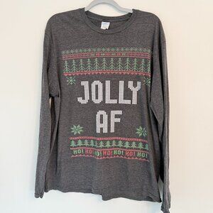 🎄 Jolly AF Long Sleeve Holiday Shirt